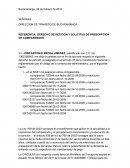 REFERENCIA: DERECHO DE PETICION Y SOLICITUD DE PRESCRPCION DE COMPARENDOS