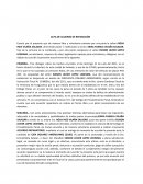 Acta de acuerdo de reparación