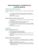 Temas ontologicos y teológicos de la filosofia