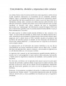 Crecimiento, división y reproducción celular.