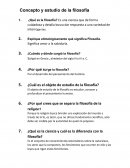 Concepto y estudio de la filosofía