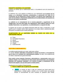 CONCEPTO UNIVERSAL DE AUDITORÍA.. Página 1