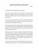 ¿Desde qué edad inicia la educación?