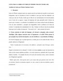 Guía para la obra: Futuros en el mismo trayecto del sol