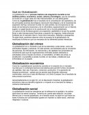 Qué es Globalización.