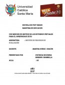 Evaluar para mejorar y no solo para calificar.