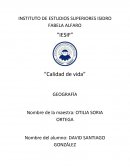 Geografia “Calidad de vida”