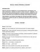 MELINA Y BRUNO APRENDEN A CUIDARSE