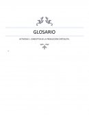 GLOSARIO DE ECONOMÍA.