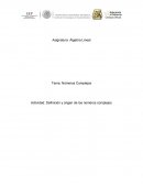 Actividad: Definición y origen de los números complejos