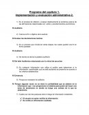 Cuestionario de implementacion administrativa.