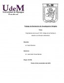 Trabajo de Seminario de Investigación Dirigida