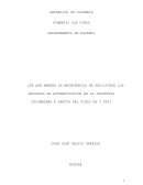 ¿De qué manera la mecatrónica ha facilitado los procesos de automatización en la industria colombiana a partir del siglo XX y XXI?