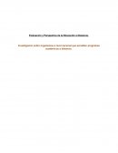 Investigación sobre organismos a nivel nacional que acrediten programas académicos a distancia.