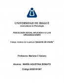 PSICOLOGÍA SOCIAL APLICADA A A LAS ORGANIZACIONES