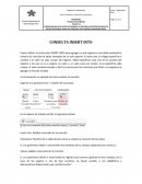 Los paréntesis deben ir encerrando los nombres de los campos separados por comas