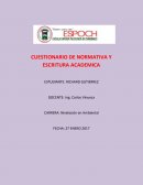 CUESTIONARIO DE NORMATIVA Y ESCRITURA ACADEMICA.