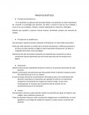 PRINCIPIOS BIOÉTICOS.