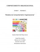 Modelos de Comportamiento Organizacional.”