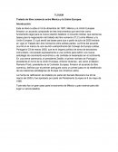 Tratado de libre comercio entre México y la Unión Europea.