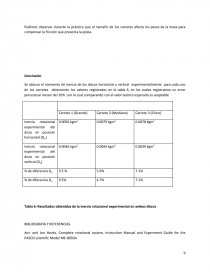 LABORATORÍO DEL CUERPO RIGIDO Y OSCILACIONES.. Página 9