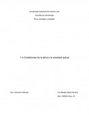 Condiciones de la ética e la sociedad actual