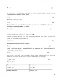 LABORATORÍO DEL CUERPO RIGIDO Y OSCILACIONES.. Página 3