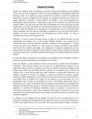 Ensayo monográfico.