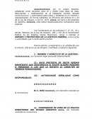 Amparo orden de aprehension.