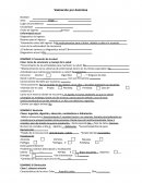 Valoración por dominios. Nutrición