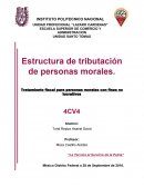 Tratamiento fiscal para personas morales con fines no lucrativos