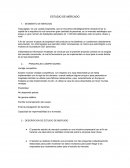 Estudio de mercados.