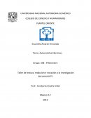 Automóviles eléctricos.Taller de lectura, redacción e iniciación a la investigación documental IV