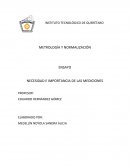 NECESIDAD E IMPORTANCIA DE LAS MEDICIONES. Medir es algo universal