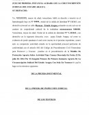 OPOSICION A MEDIDA CAUTELAR AGRARIA