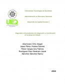 Diagnóstico de problemas de integración y coordinación en el grupo de trabajo