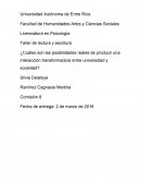 ¿Cuáles son las posibilidades reales de producir una interacción transformadora entre universidad y sociedad?