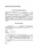 MODELOS DE CONTRATO DE APARCERIA CONTRATO DE APARCERIA AGRÍCOLA