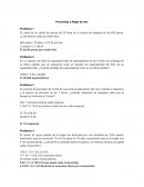 Porcentaje y regla de tres.