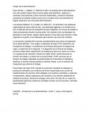 Origen de administracion. Introducción a la administración