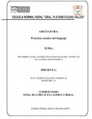 DESARROLLO DE LAS PRÁCTICAS SOCIALES DEL LENGUAJE EN LA EDUCACION BASICA