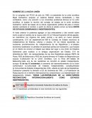 Nombre de la nueva union.