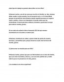 ¿Qué tipo de trabajo te gustaría desarrollar con los niños?.