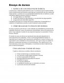 Ensayo de dureza mecanica de materiales