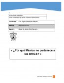 ENSAYO Por qué México no pertenece a los BRICS.