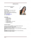 Curriculum pasante de derecho.