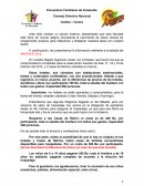 Información sobre la estadia. Anefave Carora 2012.