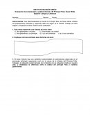 CONTROL DE LECTURA DEL CUENTO EL PRÍNCIPE FELIZ.