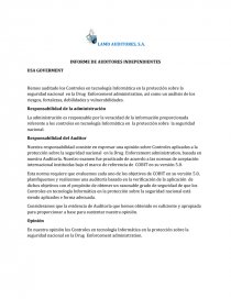 Hemos auditado los Controles en tecnología Informática en la protección sobre la seguridad nacional en la Drug Enforcement administration, así como un análisis de los riesgos, fortalezas, debilidades y vulnerabilidades.. Página 1