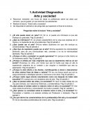Actividad diagnostica Arte y sociedad